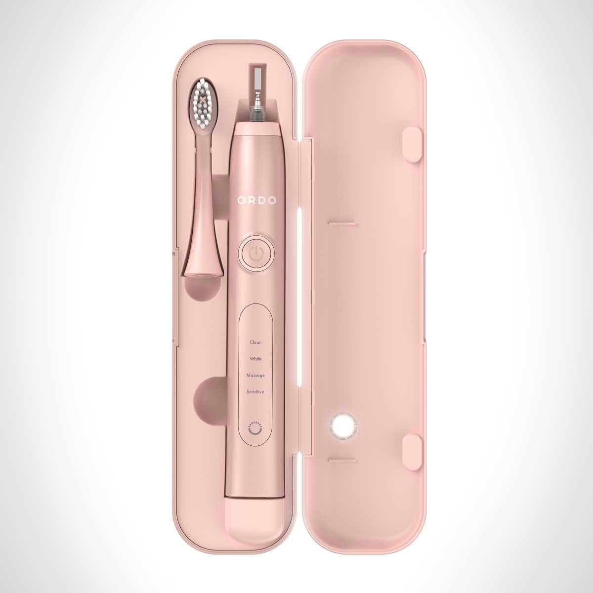 Ordo Sonic+ Electric Toothbrush & Charging Travel Case - Rose Gold