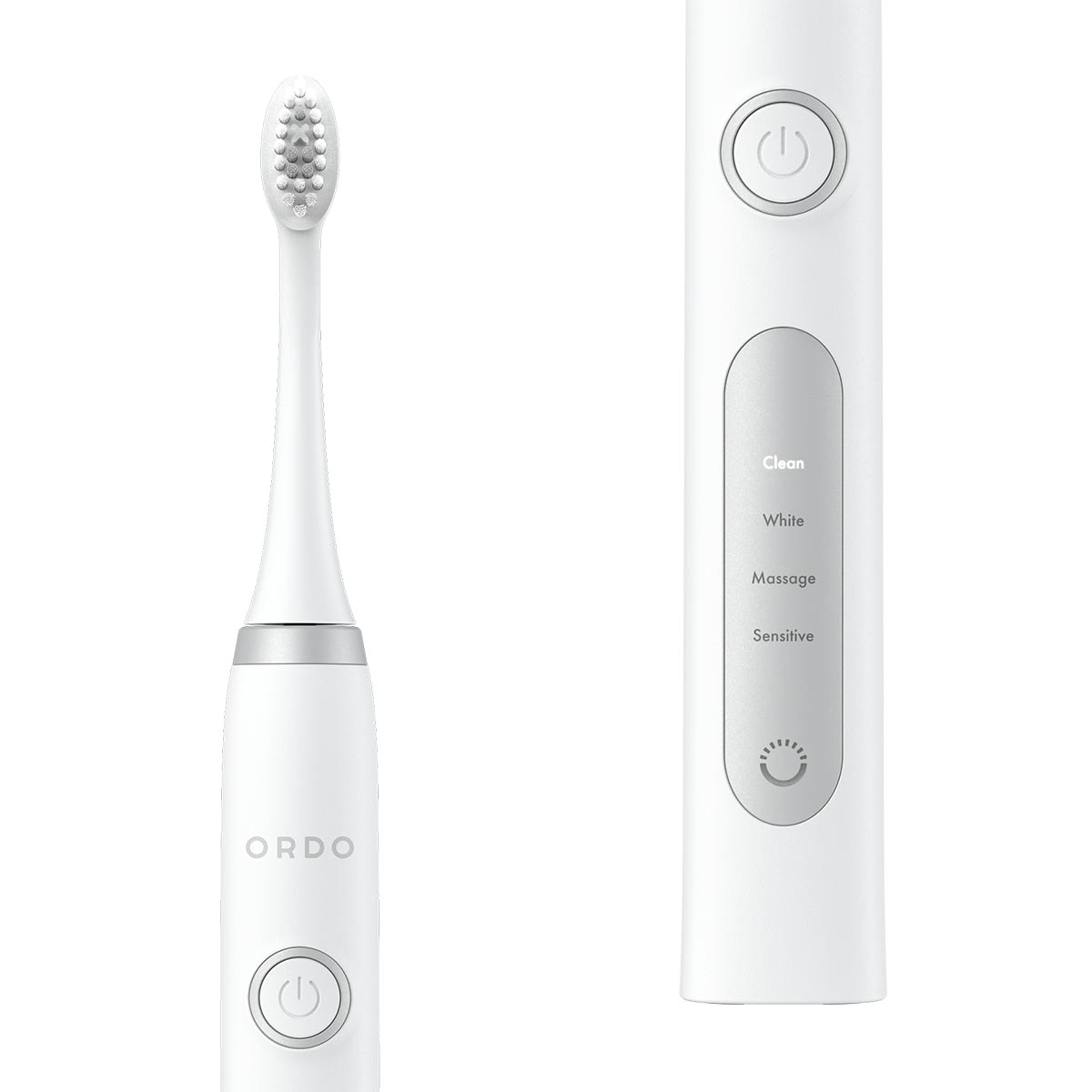 Ordo Sonic+ Electric Toothbrush & Charging Travel Case - White/Silver