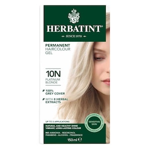 Herbatint Permanent Hair Colour Gel 10N Platinum Blonde 150ml