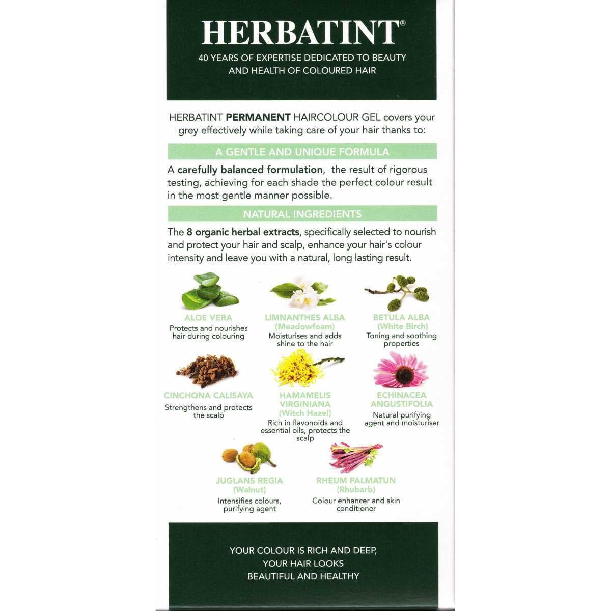 Herbatint Permanent Hair Colour Gel 1N Black 150ml