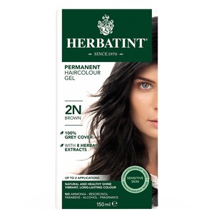 Herbatint Permanent Hair Colour Gel 2N Brown 150ml