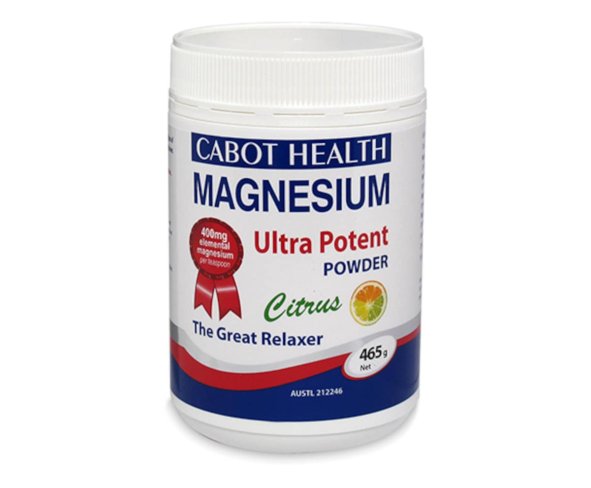 Cabot Health Ultra Potent Magnesium Powder Citrus 465g