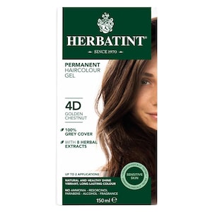 Herbatint Permanent Hair Colour Gel 4D Golden Chestnut 150ml