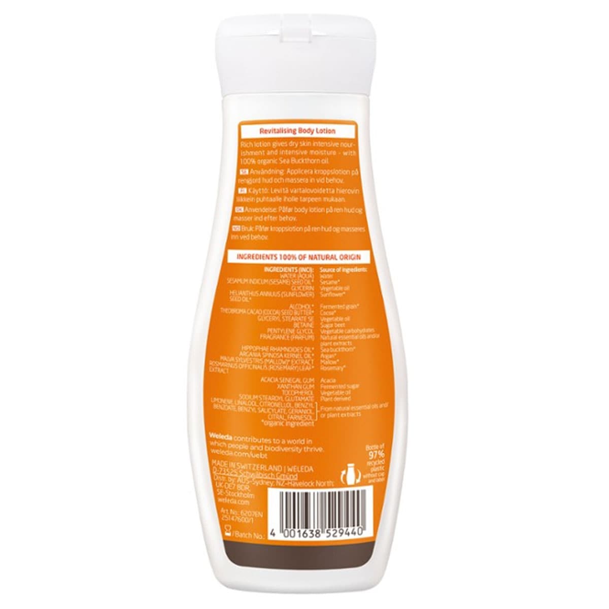 Weleda Sea Buckthorn Revitalising Body Lotion 200ml