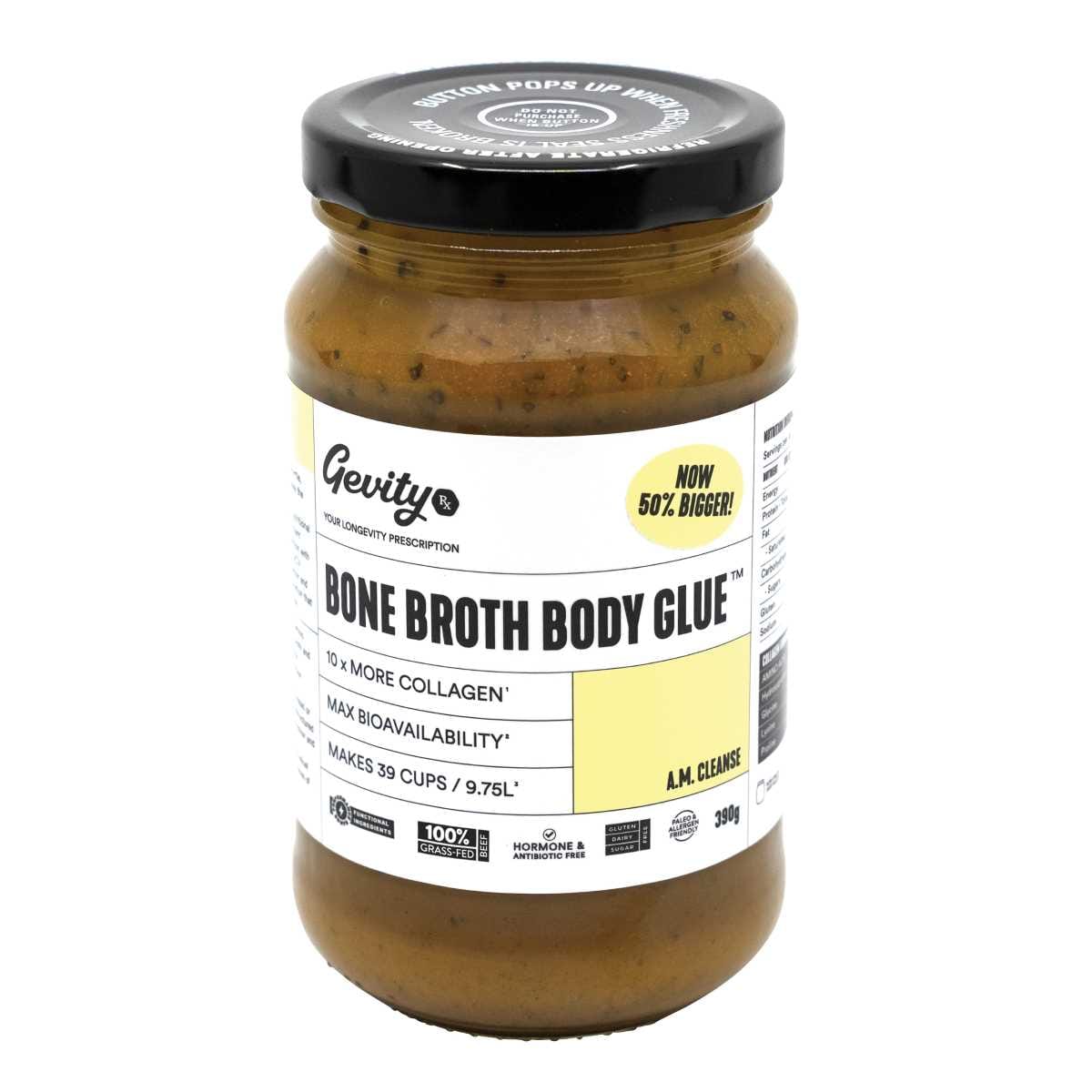 Gevity Rx Bone Broth Body Glue A.M Cleanse 390g