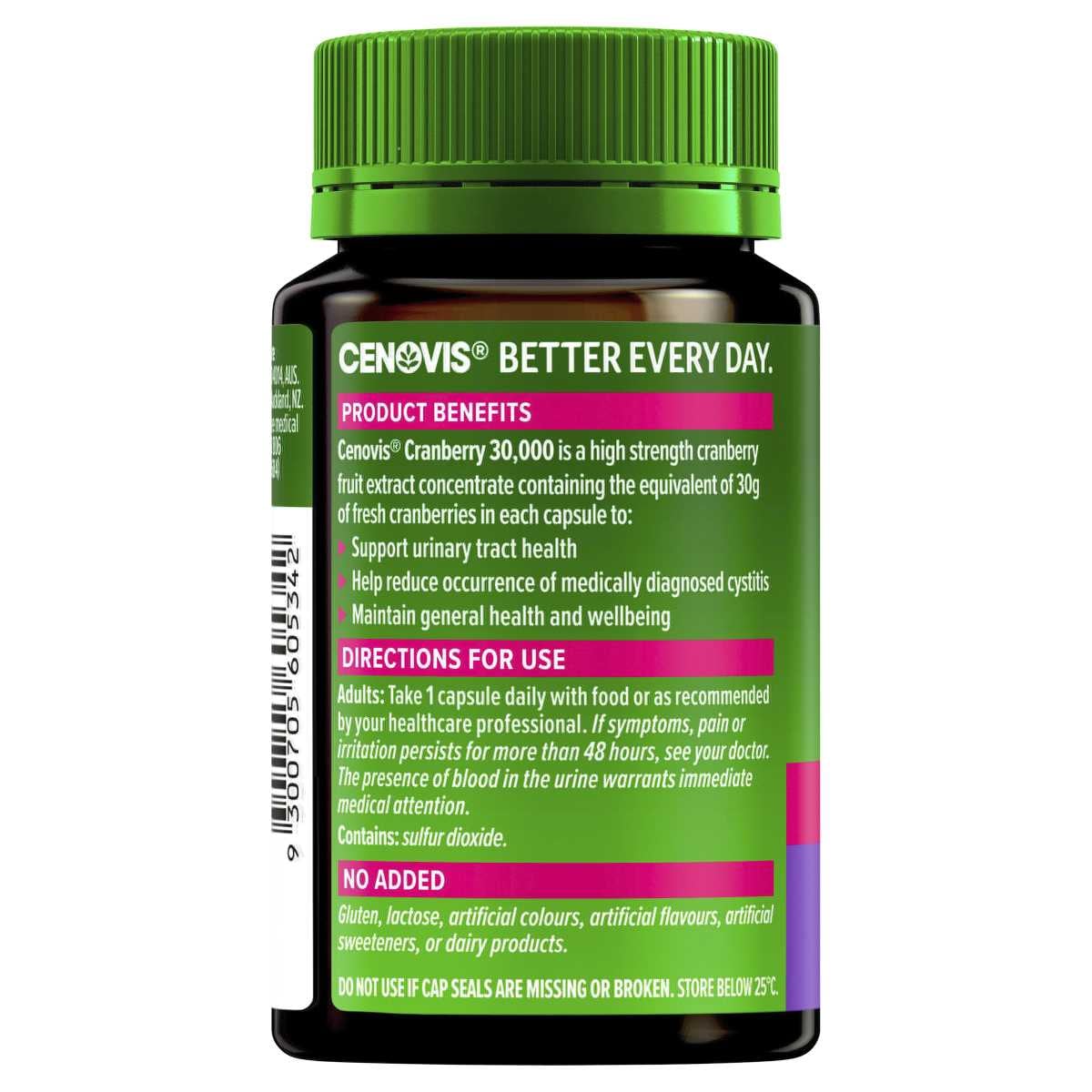 Cenovis Cranberry 30000mg 30 Capsules