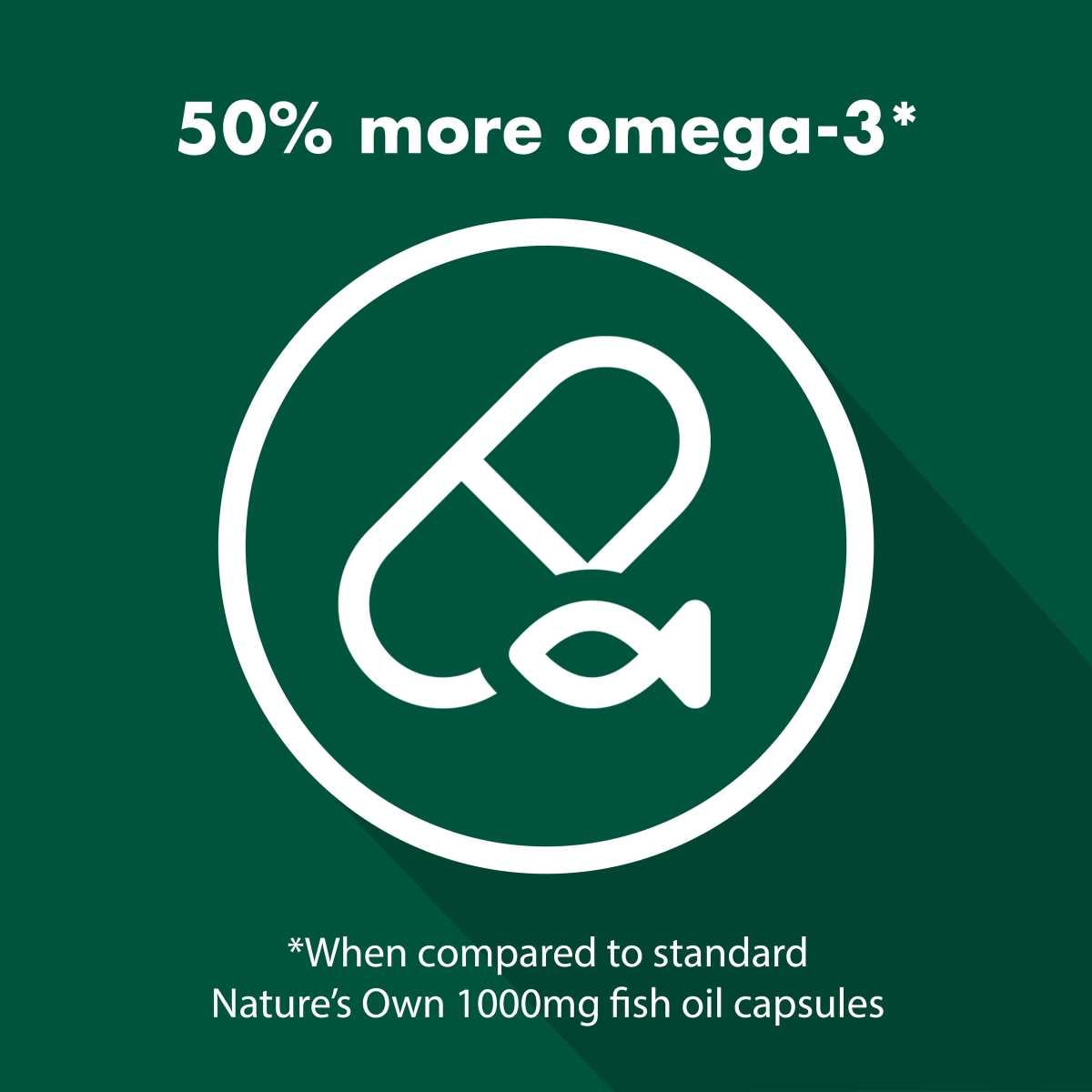 Nature's Own Odourless Fish Oil 1500mg 200 Capsules