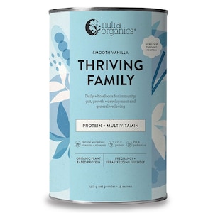 Nutra Organics Thriving Family Protein+ Smooth Vanilla 450g