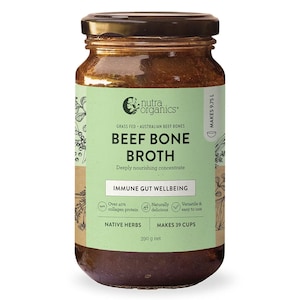 Nutra Organics Beef Bone Broth Concentrate Native Herbs 390g
