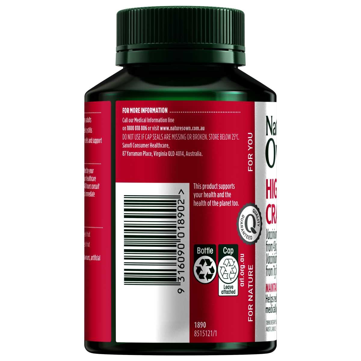 Nature's Own High Strength Cranberry 50000 90 Capsules