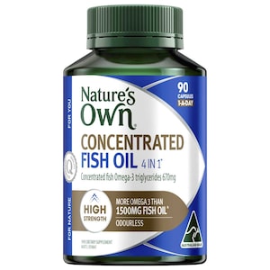 Natures Own 4 in 1 Concentrated Fish Oil 90 Capsules