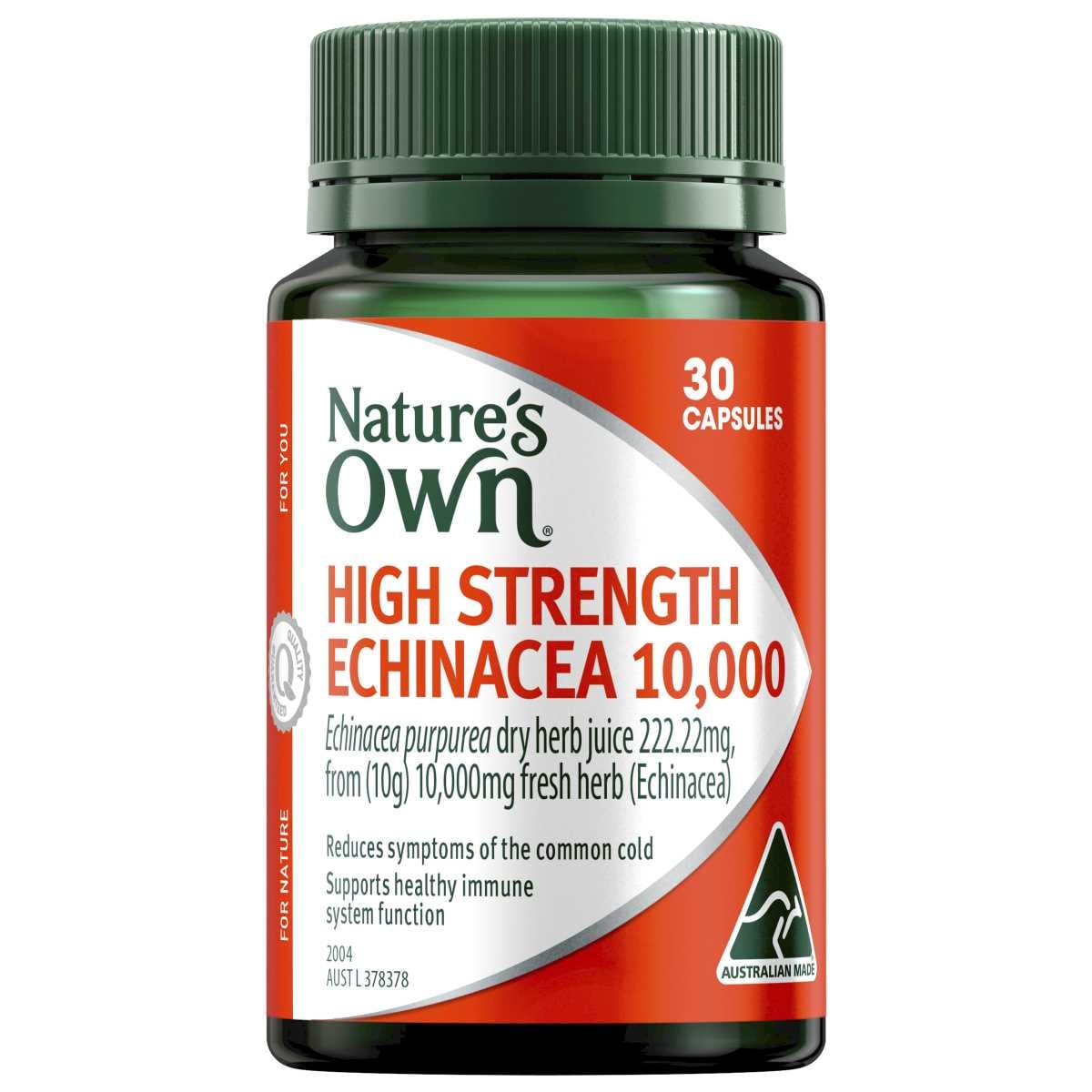 Natures Own High Strength Echinacea 10000mg 30 Capsules