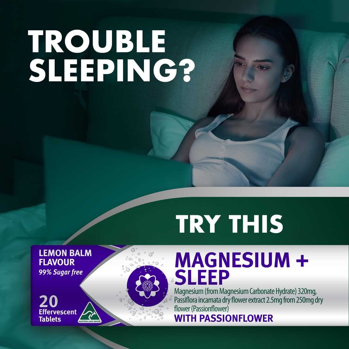 Nature's Own Effervescent Magnesium + Sleep Tablets 20 Pack