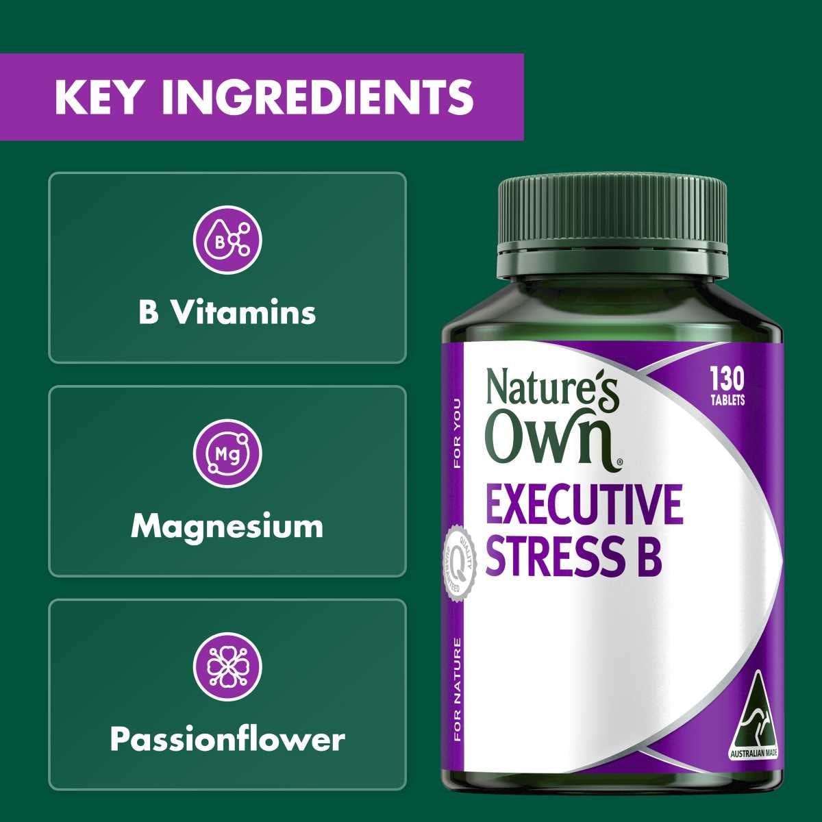 Nature's Own Executive Stress B 130 Tablets