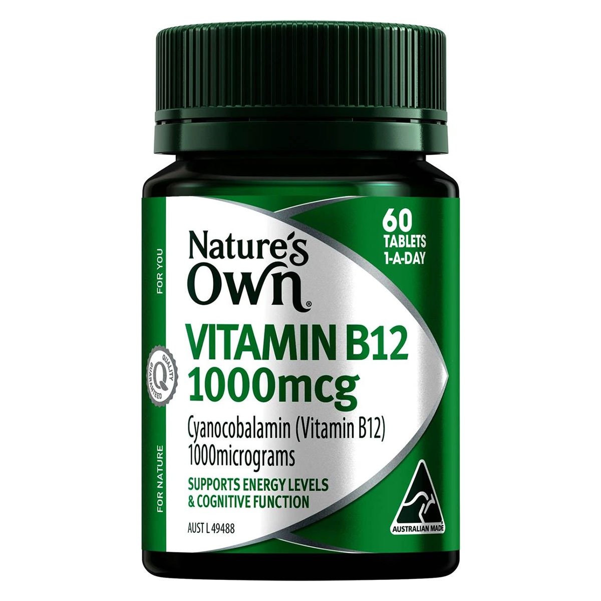 Natures Own Vitamin B12 1000mcg 60 Tablets Australia