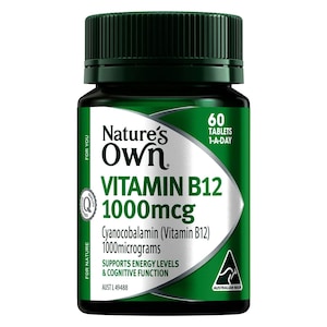 Natures Own Vitamin B12 1000mcg 60 Tablets