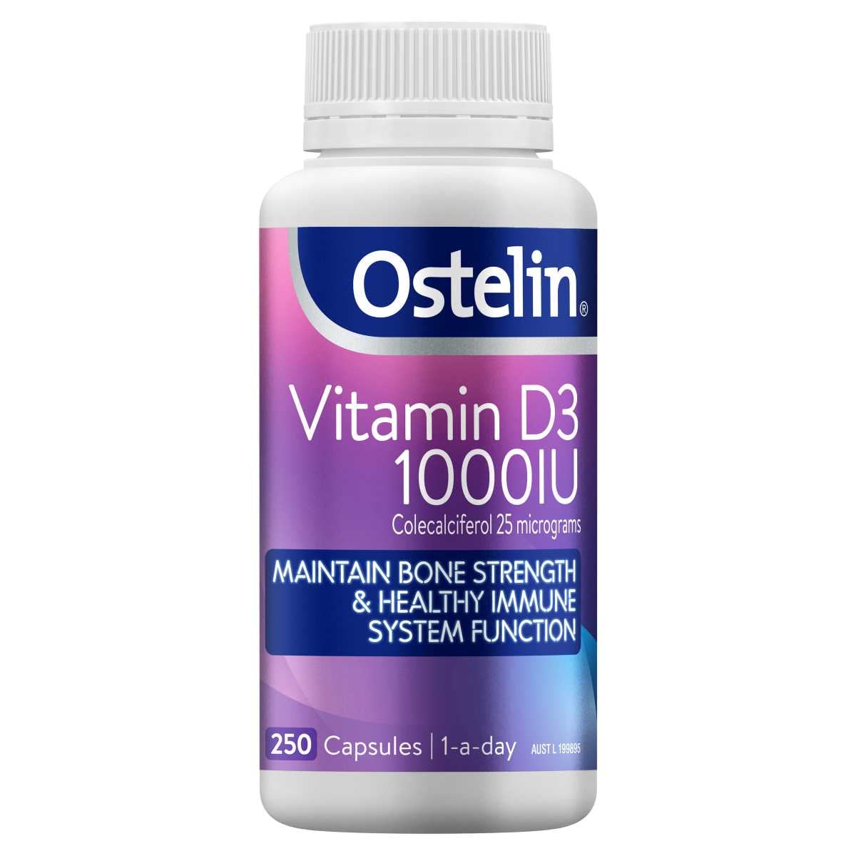 Ostelin Vitamin D 1000iu 250 Capsules Australia