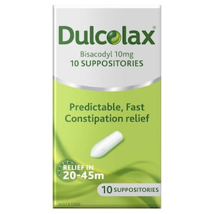 Dulcolax Suppositories for Constipation Relief 10 Pack