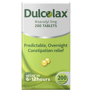 Dulcolax Laxatives for Constipation Relief 200 Tablets