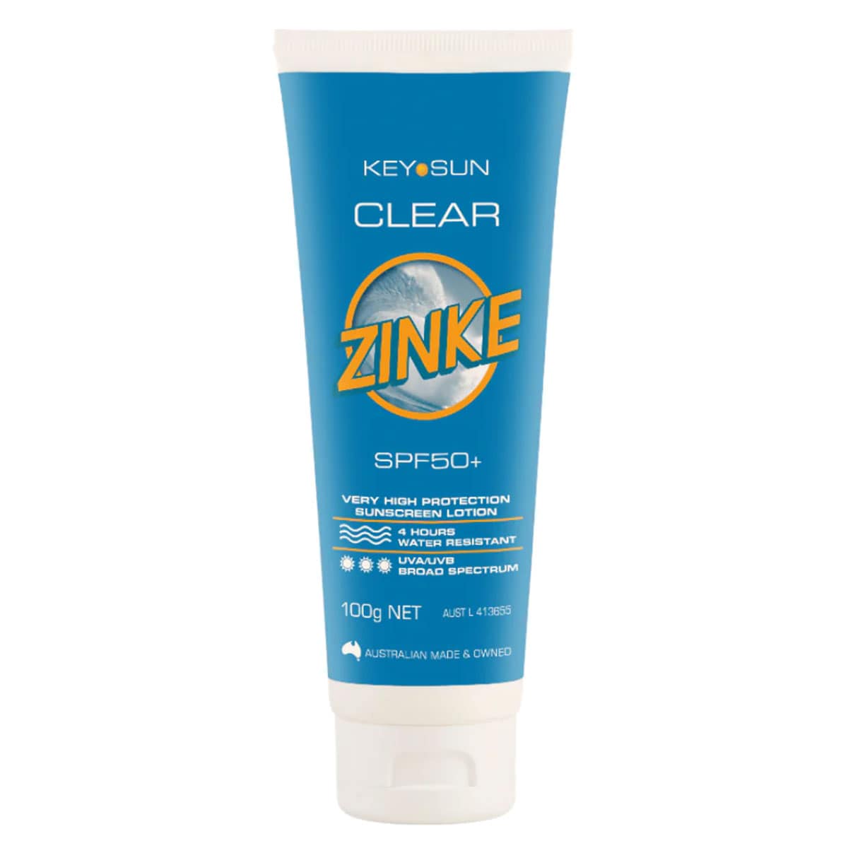 Key Sun Zinke Clear Zinke SPF 50+ 100g