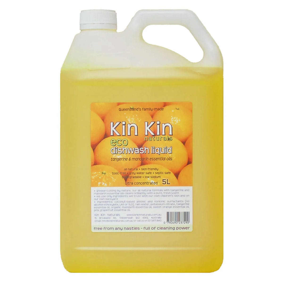 Kin Kin Naturals Eco Dishwash Liquid Tangerine & Mandarin 5L