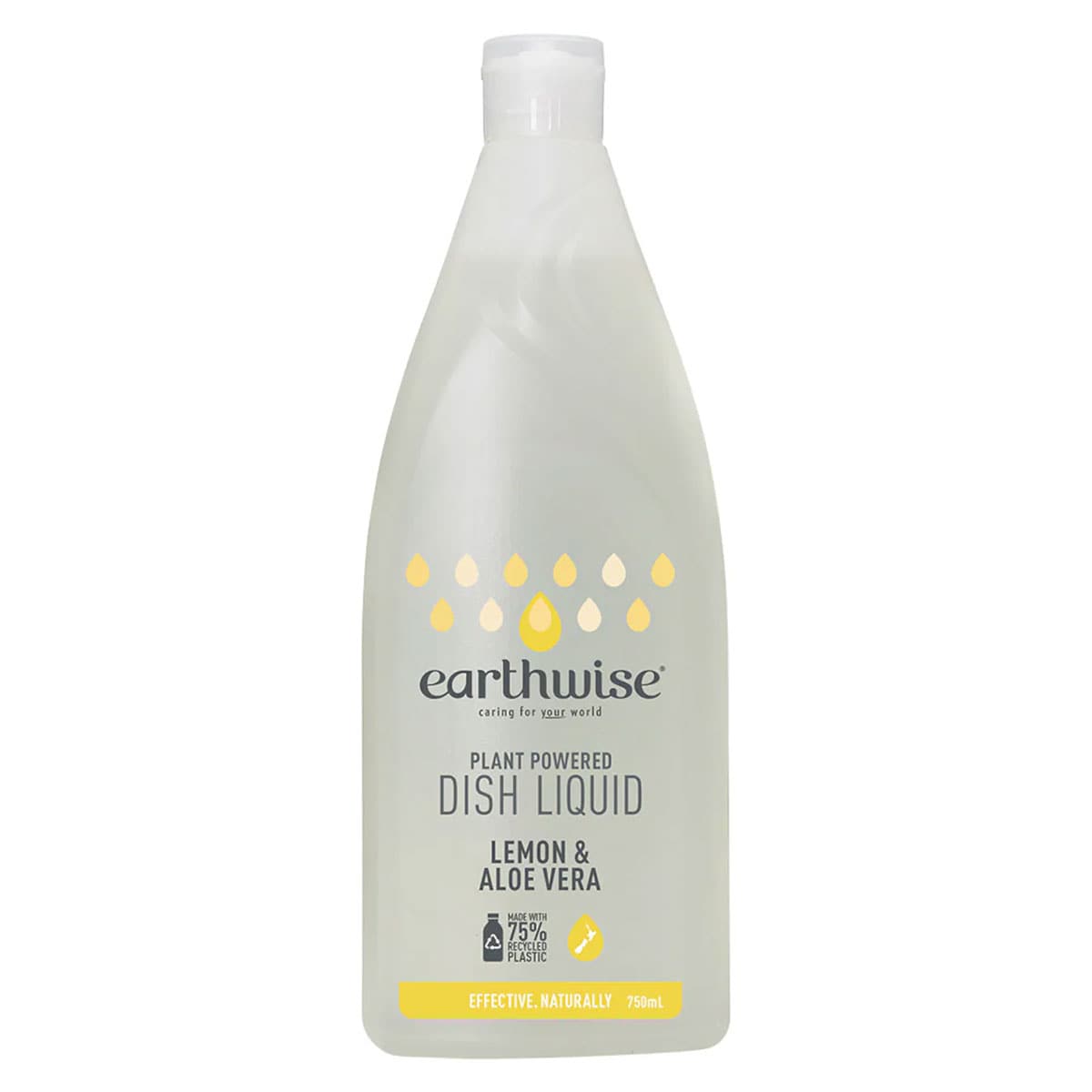 Earthwise Dish Liquid Lemon & Aloe Vera 750ml