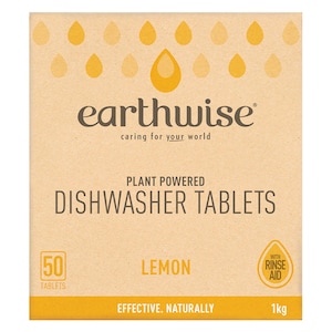 Earthwise Dishwasher Tablets Lemon 50 Pack