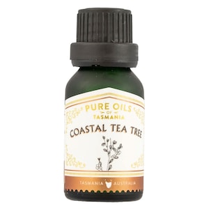 Pure Oils of Tasmania Coastal Tea Tree Pure Essential Oil in Bamboo Box 15ml
