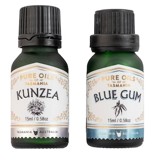 Pure Oils of Tasmania Double Pure Oil Gift Set - Kunzea + Blue Gum