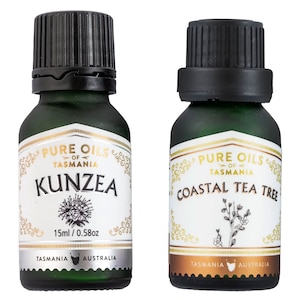 Pure Oils of Tasmania Double Pure Oil Gift Set - Kunzea + Coastal Tea Tree