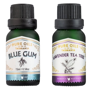 Pure Oils of Tasmania Double Pure Oil Gift Set Blue Gum + Lavender Tea Tree