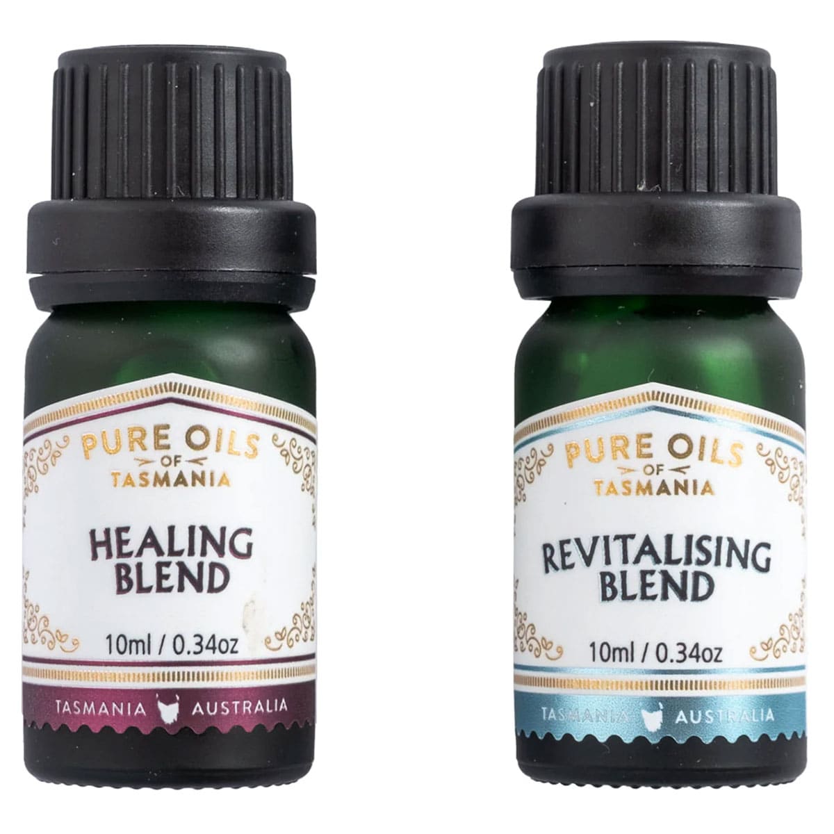 Pure Oils of Tasmania Healing and Revitalizing Oils Double Set 20ml