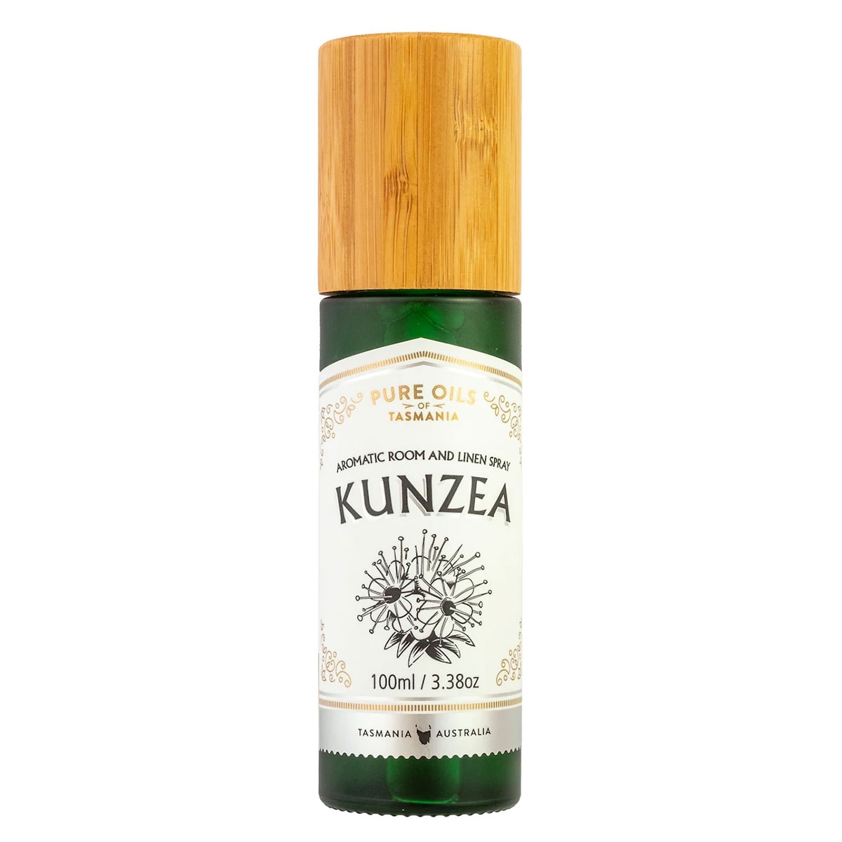 Pure Oils of Tasmania Kunzea Room and Linen Spray in Bamboo Box 100ml