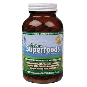 Green Nutritionals Green Superfoods 120 Vegan Caps