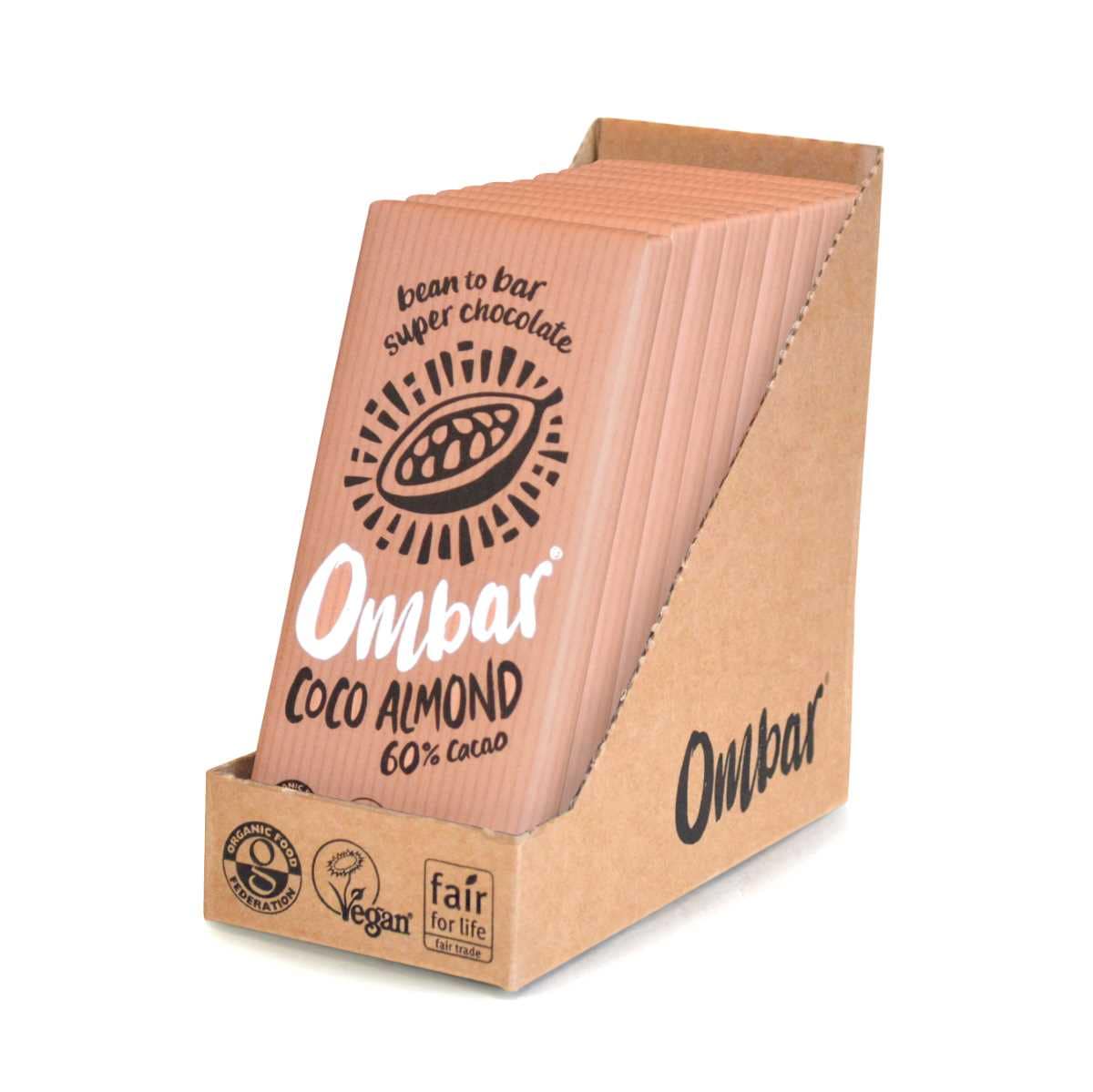 Ombar Coco Almond Chocolate 10 x 70g