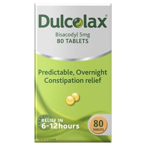 Dulcolax Laxatives for Constipation Relief 80 Tablets