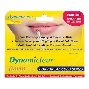 Dynamiclear Rapid Cold Sore Relief Treatment 2 x 0.65g