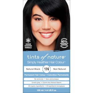 Tints of Nature 1N Natural Black Permanent Hair Colour 130ml