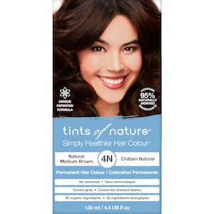 Tints of Nature 4N Natural Medium Brown Permanent Hair Colour 130ml