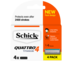 Schick Quattro Titanium Razor Refill Cartridges 4 Pack