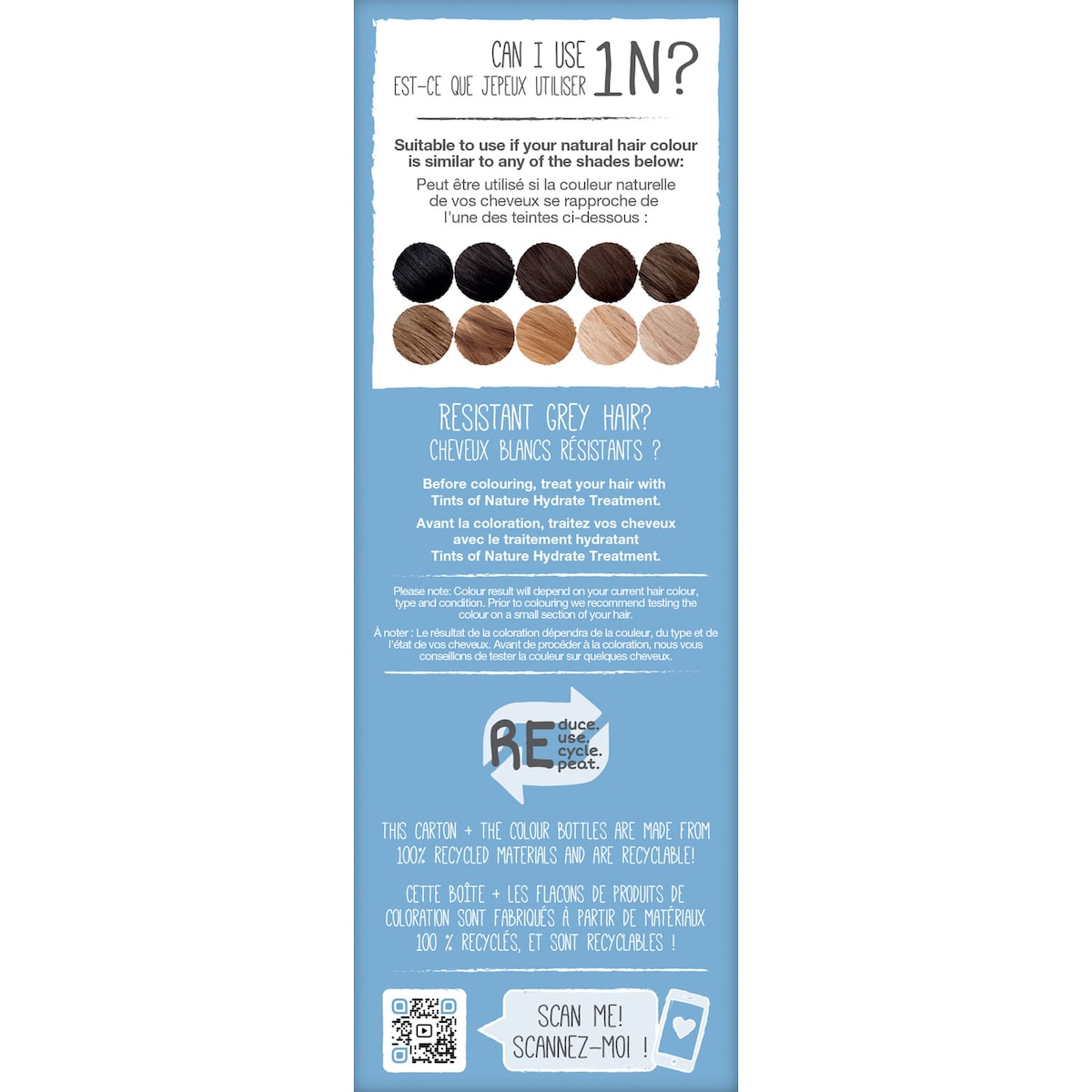 Tints of Nature 1N Natural Black Permanent Hair Colour 130ml