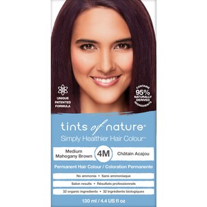 Tints of Nature 4M Medium Mahogany Brown Permanent Hair Colour 130ml