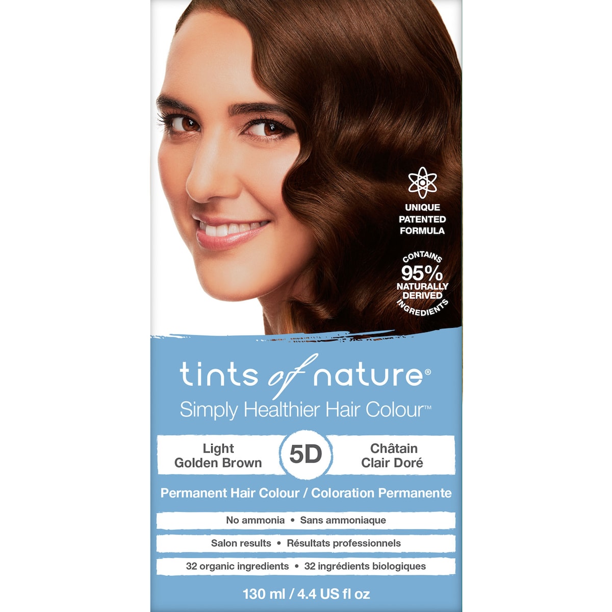 Tints of Nature 5D Light Golden Brown Permanent Hair Colour 130ml