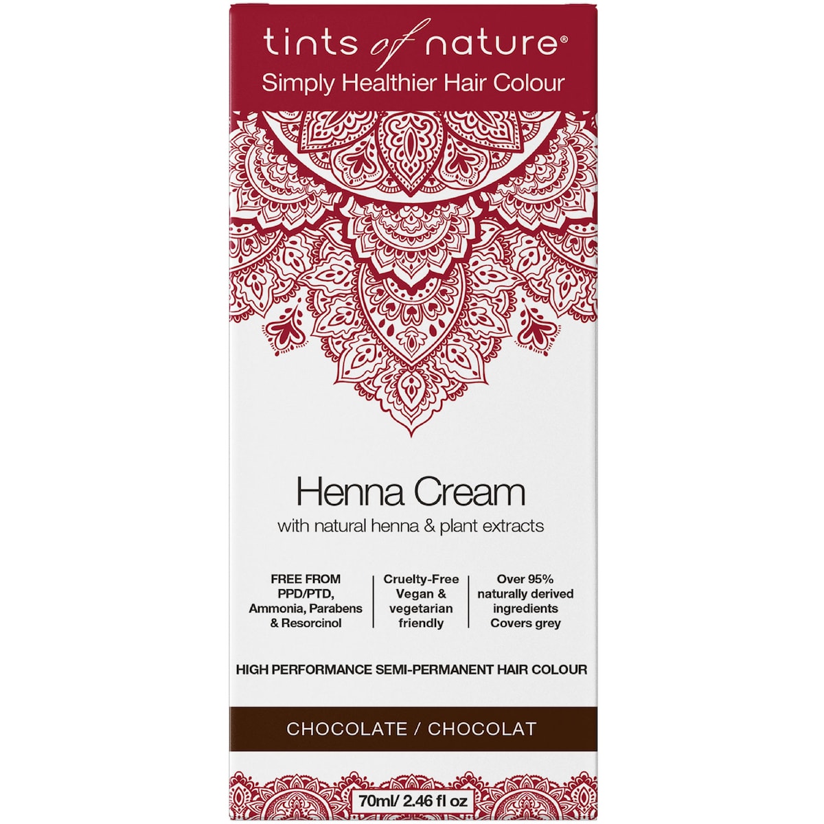 Tints of Nature Henna Cream Chocolate 70ml