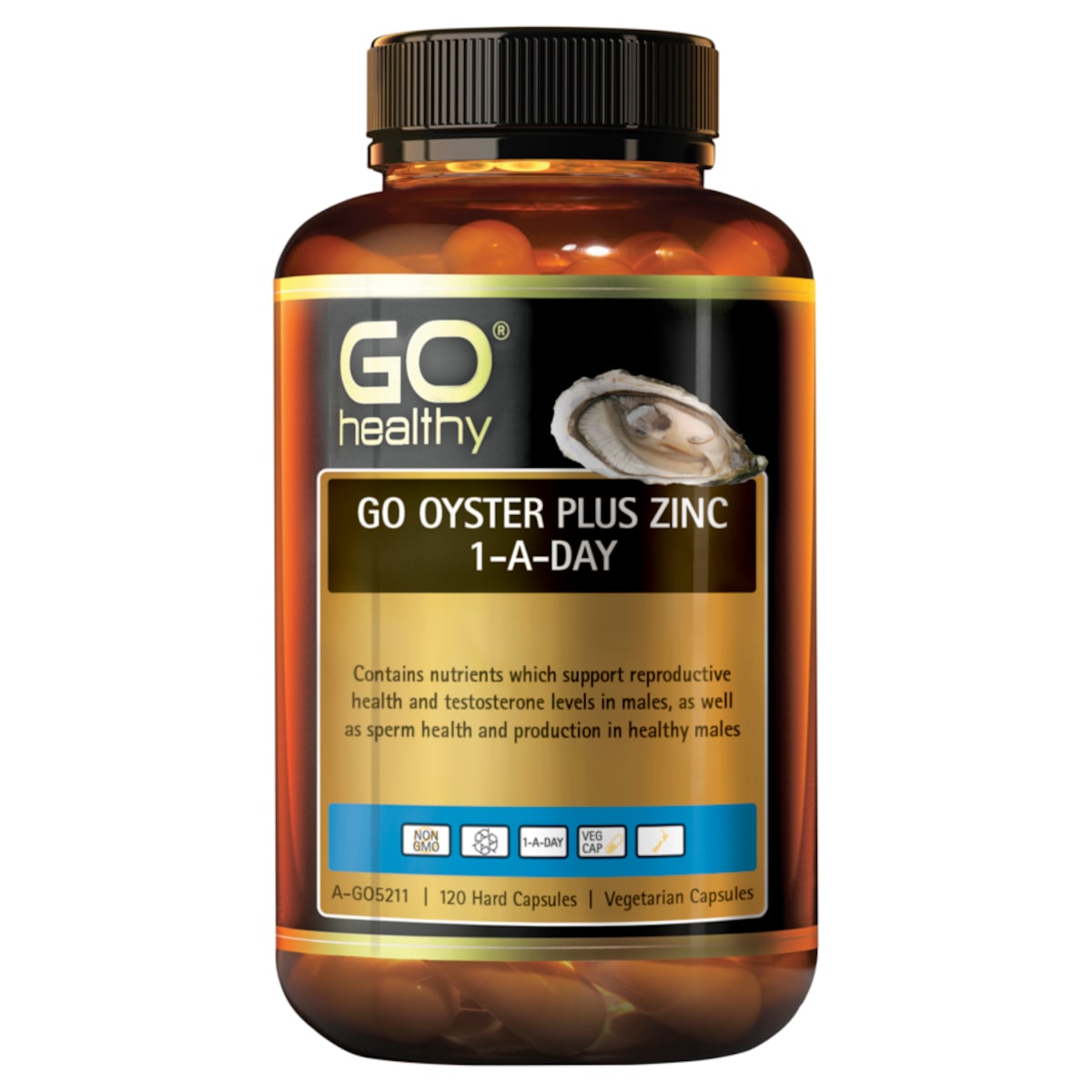 GO Healthy 1-A-Day Oyster Plus Zinc 120 Capsules