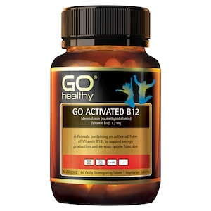 GO Healthy Activated B12 60 Tablets