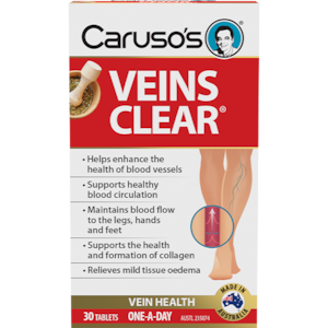 Carusos Veins Clear 30 Tablets