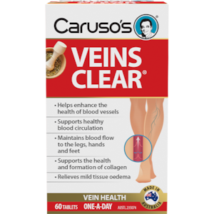 Carusos Veins Clear 60 Tablets