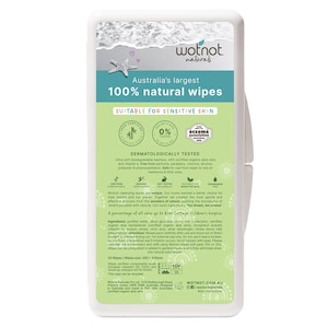 Wotnot Biodegradable Baby Wipes with Travel Case 20 Pack
