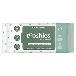 Tooshies by Tom Aloe Vera & Chamomile Wet Wipes 70 Pack